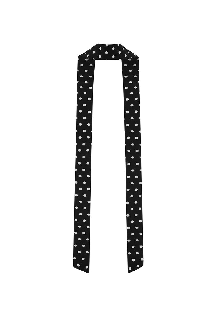 Neck Scarf Pois Nera Silk