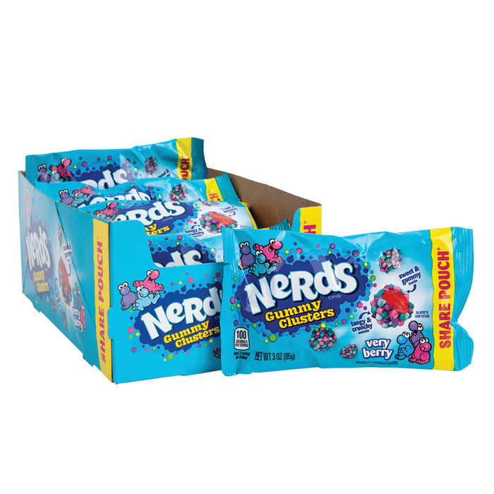 Nerds Very Berry Gummy Clusters Candy Bags - 12 Count