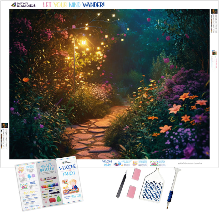 Night Scene In A Lush Garden