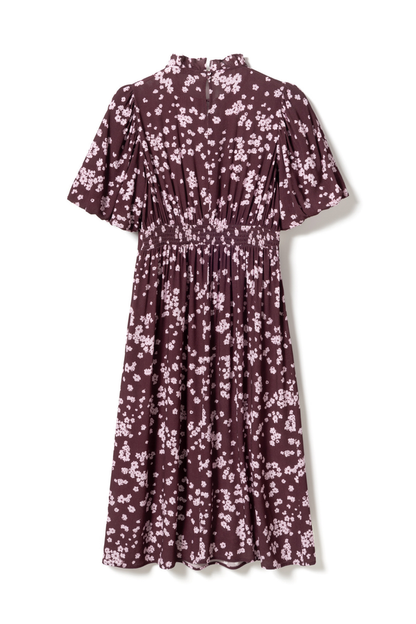 Noella N-Ruth Dress 15130002 in Deja Burgundy floral print – Dotique