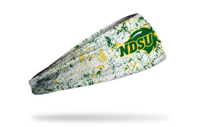 North Dakota State University: Splatter White Big Bang Lite Headband - View 2