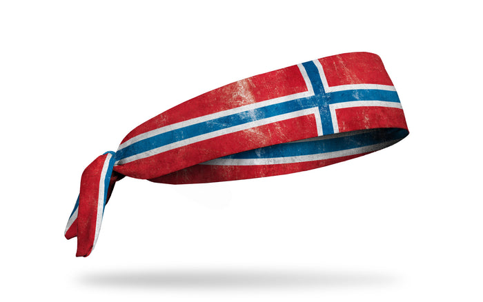 Norway Grunge Flag Tie Headband - View 1