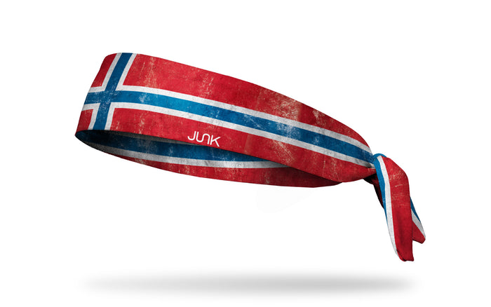 Norway Grunge Flag Tie Headband - View 2