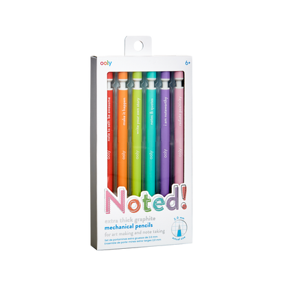 OOLY Noted mechanical pencils set of 6 in packaging