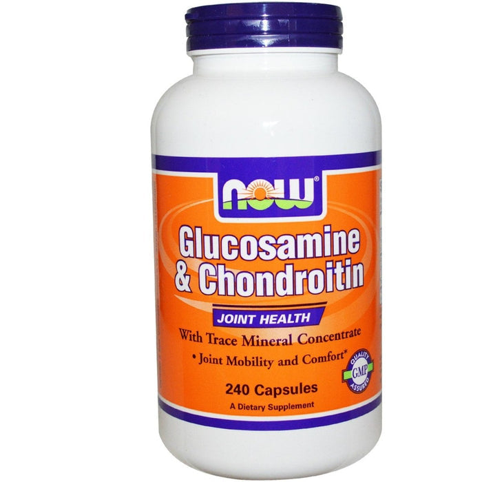 Now Foods Glucosamine & Chondroitin with Trace Minerals 240 Vcaps - 3229 - The Oasis of Health