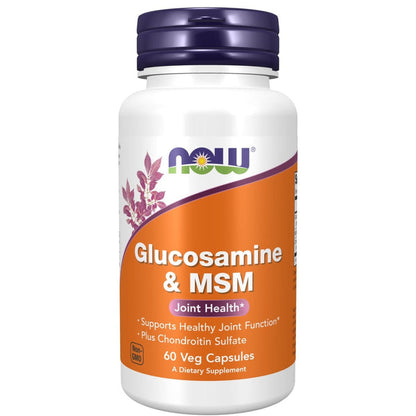Now Foods Glucosamine & MSM 60 Vcaps - 3278 - The Oasis of Health