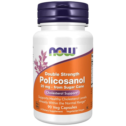 Now Foods Policosanol Double Strength 20mg 90 Vcaps - 1824 - The Oasis of Health