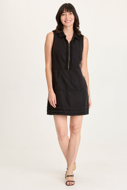 XCVI Noya Twill Kangaroo-Pocket Dress