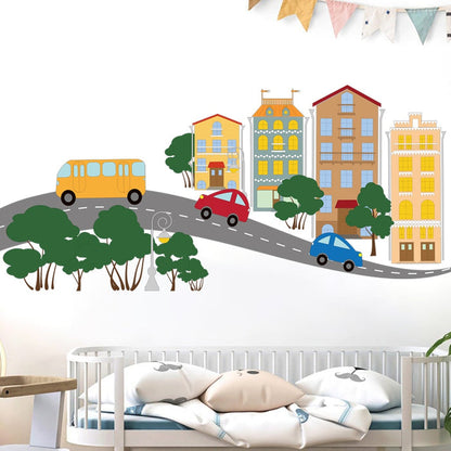 Nursery Wall Decals Small Town Street