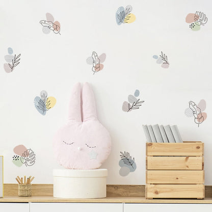 Nursery Wall Decals Vector Abstract Plant Shape