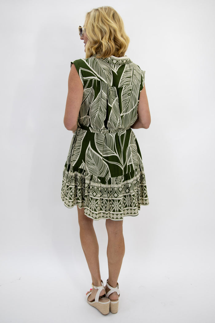 Olive Market Mini Dress