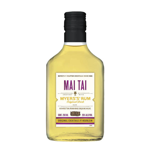 Original Cocktails by Heublein Mai Tai Crafted with Myers's Original Dark Rum 200ML Cocktail Heublein