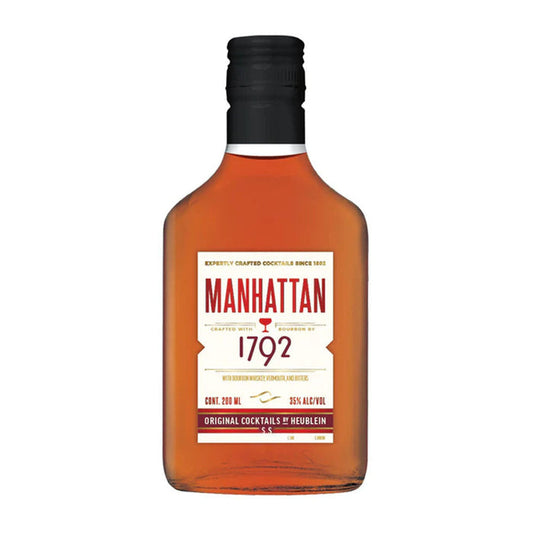 Original Cocktails by Heublein Manhattan Crafted with Bourbon by 1792 200ML Cocktail Heublein