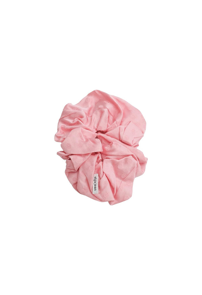 Oversized Scrunchie Jacquard Rosa