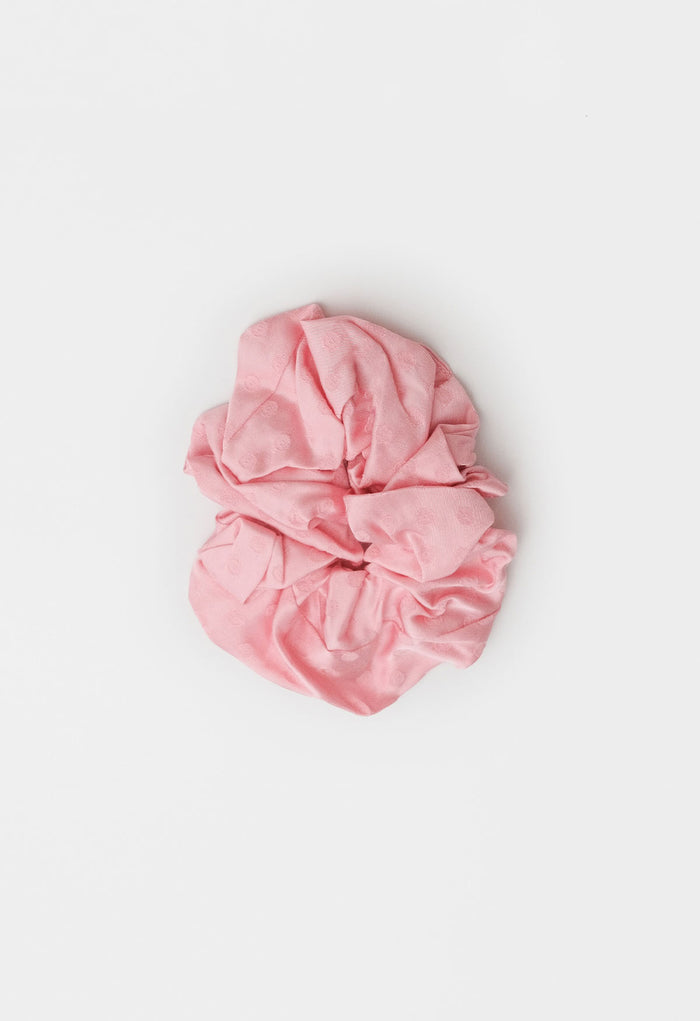 Oversized Scrunchie Jacquard Rosa