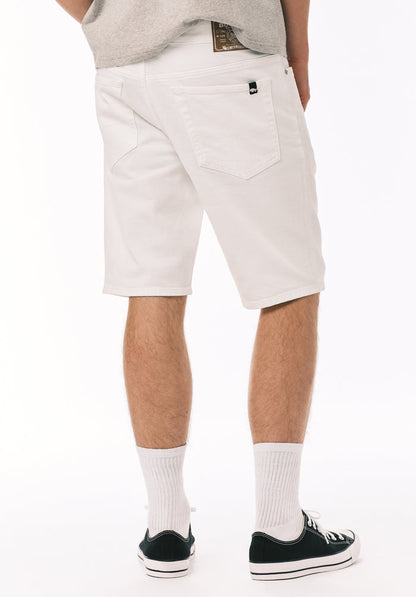 Buffalo Men Shorts White Denim Denim Shorts Stretch