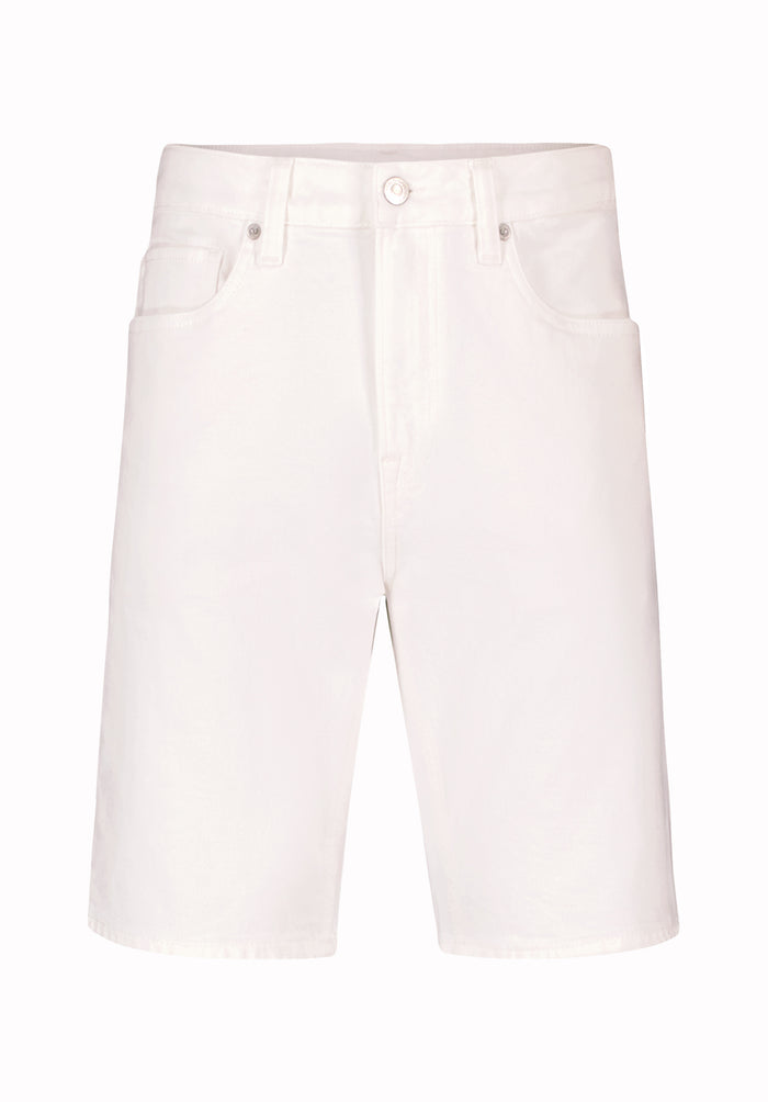 Buffalo Men Shorts White Denim Denim Shorts Stretch