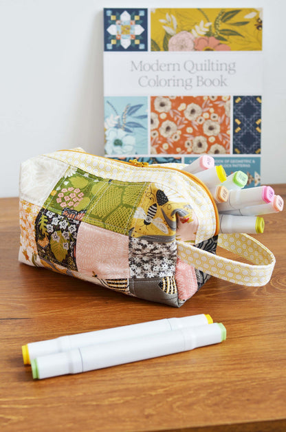 Patchwork Pouch - Bee Garden