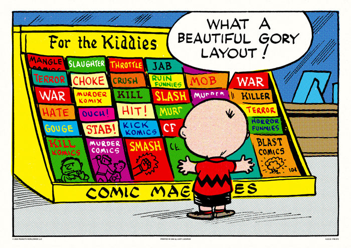 Peanuts A Beautiful Gory Layout Poster