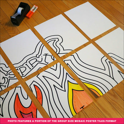 Pentecost Coloring Page & Poster