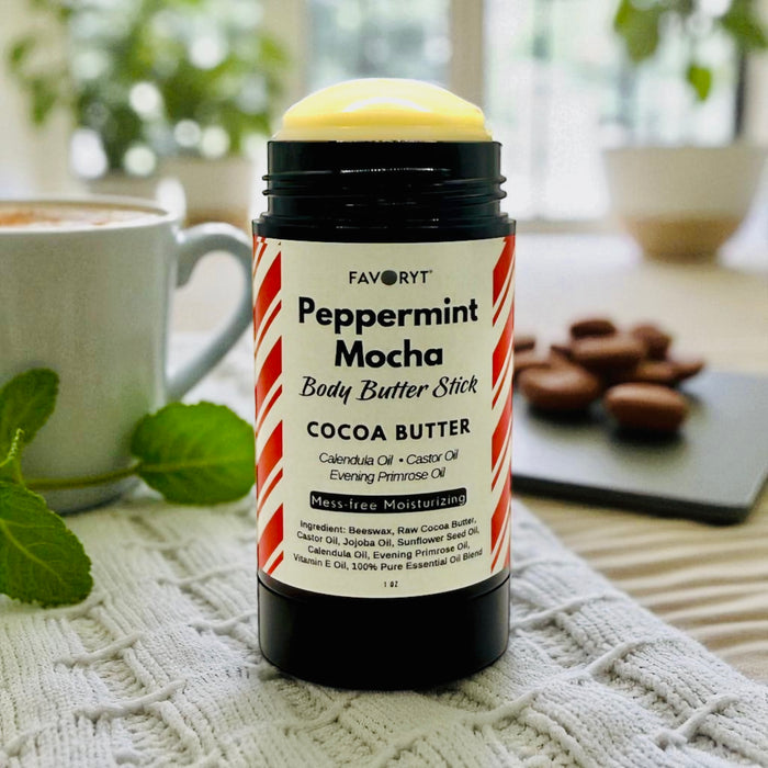 Peppermint Mocha Body Butter Stick – Limited Edition Holiday Moisturizer
