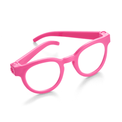 Petal-Pink Glasses for 18-inch Dolls