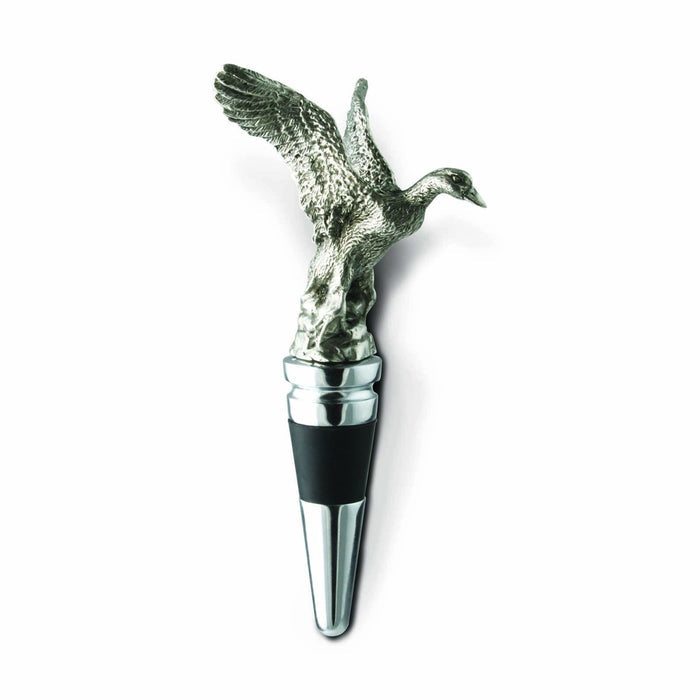 Vagabond House Pewter Flying Duck Bottle Stopper Product Image