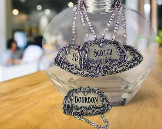 Decanter Tags - Vodka - Hunt Dogs  Vagabond House