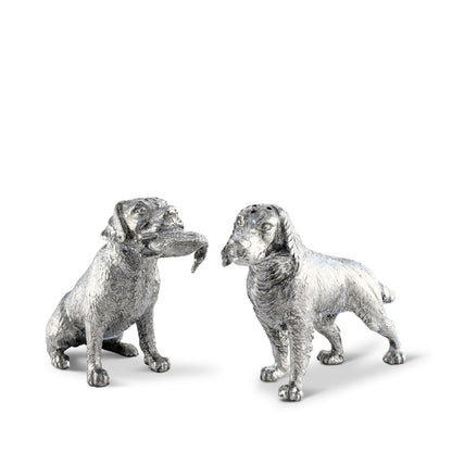 Vagabond House Pewter Hunting Dogs Salt & Pepper Set Product Image