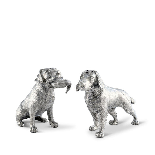Vagabond House Pewter Hunting Dogs Salt & Pepper Set Product Image
