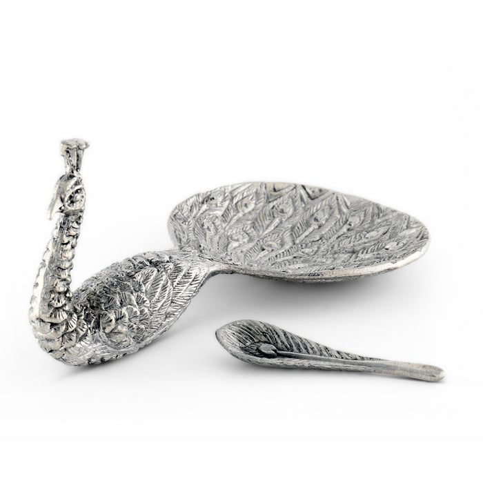Vagabond House Pewter Peacock Salt Cellar Product Image