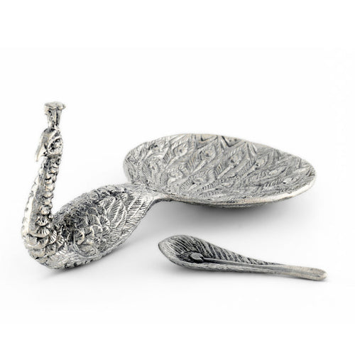 Vagabond House Pewter Peacock Salt Cellar Product Image