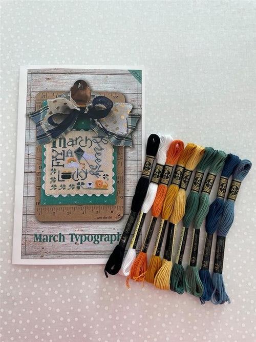 Pine Mountain Designs- March Typography and Floss