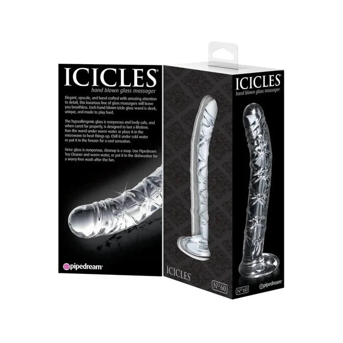 Pipedream® Icicles® No 60 Glass Dildo - Rolik®
