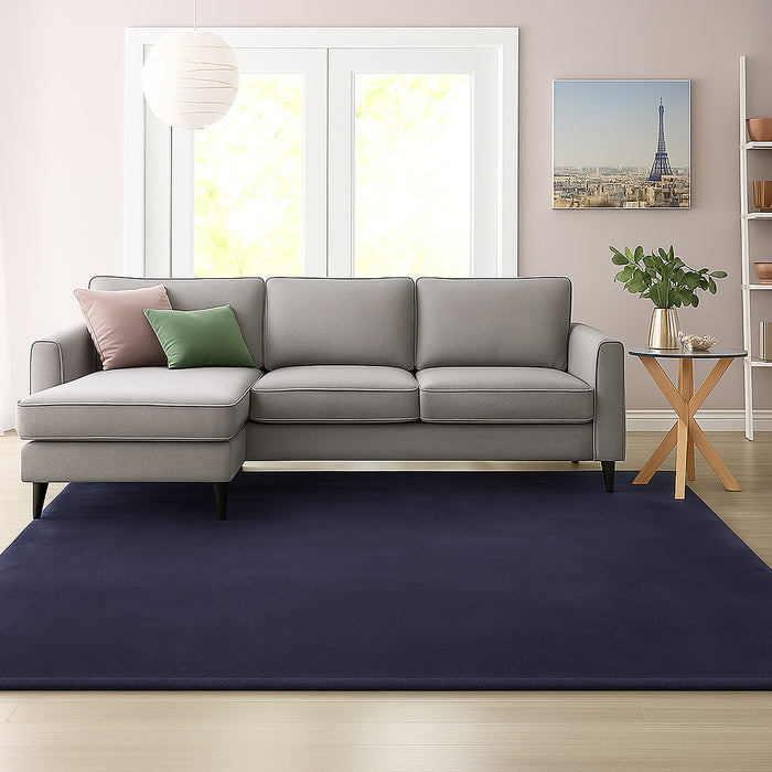 Plush Rabbit Fur Rug - Charcoal | 160 x 240cm by Urban Style