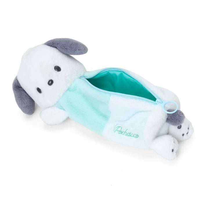 Pochacco Plush Pal Pencil Case (Side Pose) Bags Japan Original