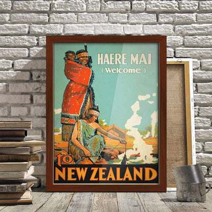 POSTER-WELCOME TO NEW ZEALAND POSTER HUB 2132/