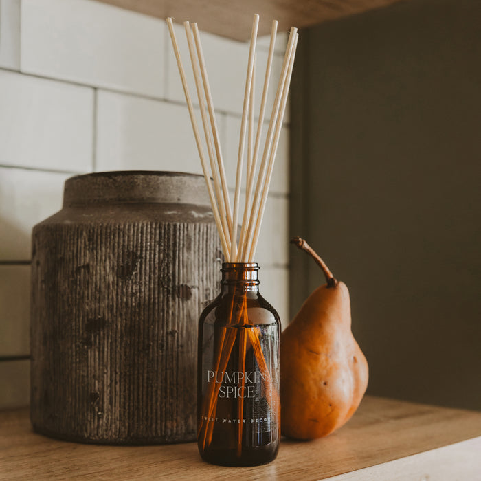 Pumpkin Spice Amber Reed Diffuser - Sweet Water Decor - Reed Diffusers