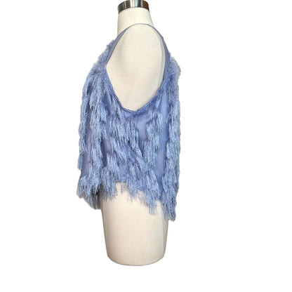 Purple Fringed Top - M