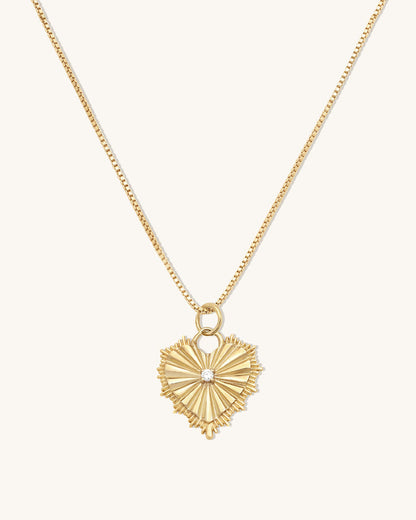 Radiating Heart Necklace