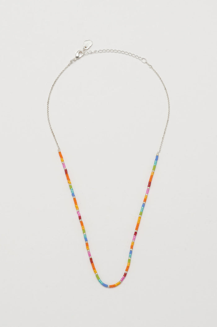 Rainbow Beaded Necklace