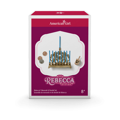 Rebecca’s™ Menorah & Dreidel Set for 18-inch Dolls (Historical Characters)