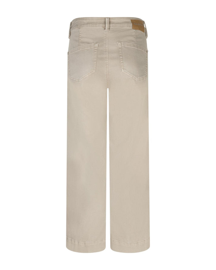 Red Button SRB4761A Conny Fancy Stitching Colour L26 Pebble trousers by Red Button shop at Dotique back view beige casual pants