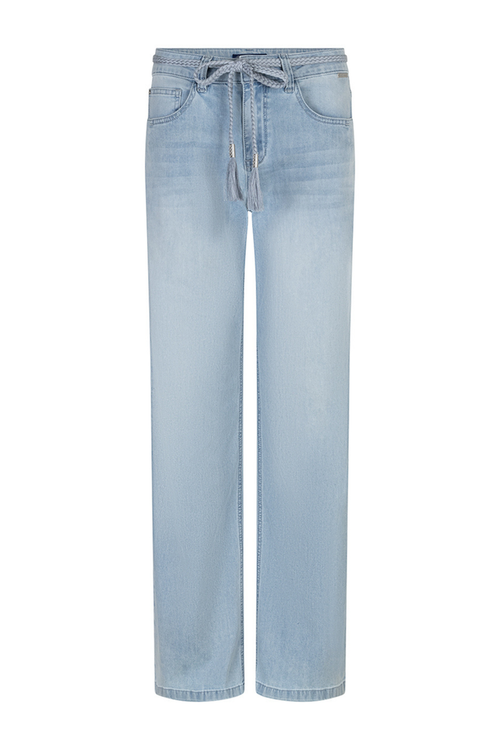 Red Button SRB4848 Colette & Belt White Bleach Jeans L31 in light wash with belt, shop Red Button at Dotique.