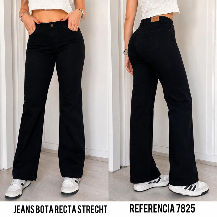 Ref. 7825 PN DAMA JEANS WIDE LEG