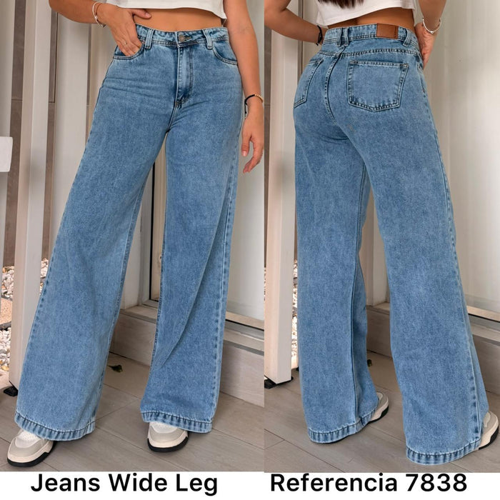 Ref. 7838 PN DAMA JEANS WIDE LEG