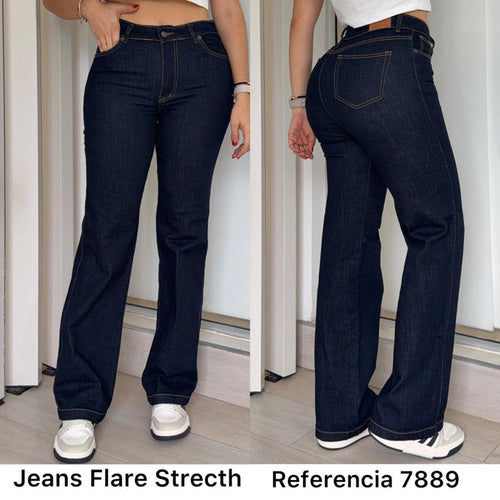 Ref. 7889 PN DAMA JEANS WIDE LEG
