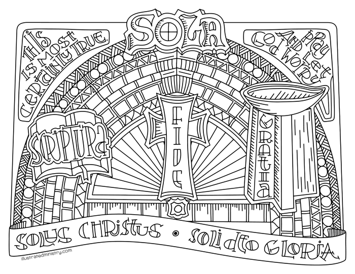 Reformation Day Coloring Page