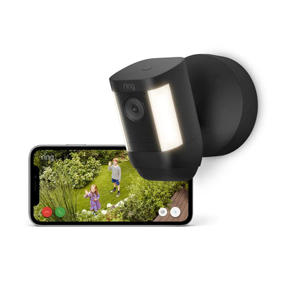 Ring Spotlight Cam Pro Wired Black | B0B6GLJ61Y Ring Euronics Ireland