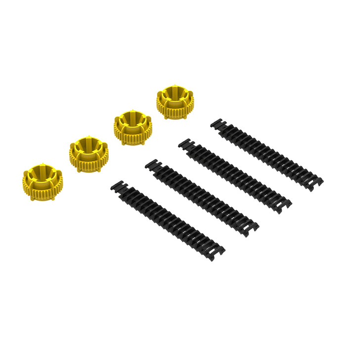 Robotics Workshop with Micro:Bit: Wheels Component Pack (4 Wheels and Belt Tires) STEM Thames & Kosmos